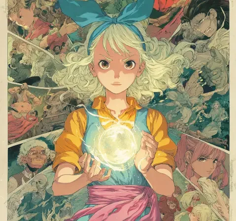 《林间信使》封面，少年穿行在森林